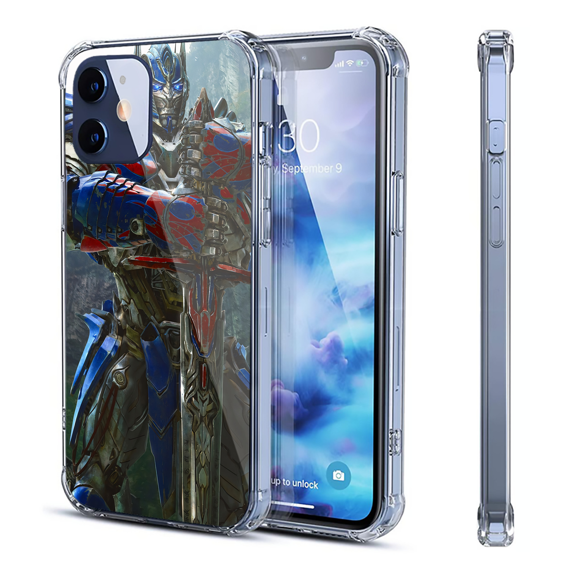 （画像用） Transformers トランスフォーマー 【iPhone 12シリーズ対応】透明スマホケース（クリアソフトケース）
